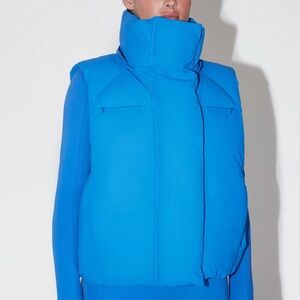 KHY BOXY OVERSIZED NYLON PUFFER VEST